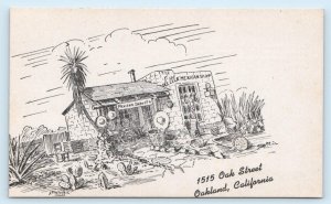 OAKLAND, CA California ~ LITTLE MEXICAN SHOP ~ Gifts c1940s Roadside  Postcard