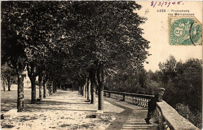 CPA UZES - Promenade des Marroniers (459268)