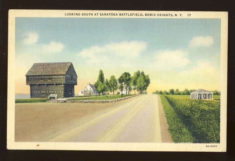 Bemis Heights, New York/NY Postcard, Saratoga Battlefield, Block House