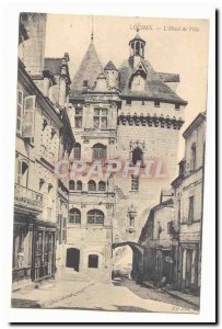 Old Postcard Loches L & # City 39hotel
