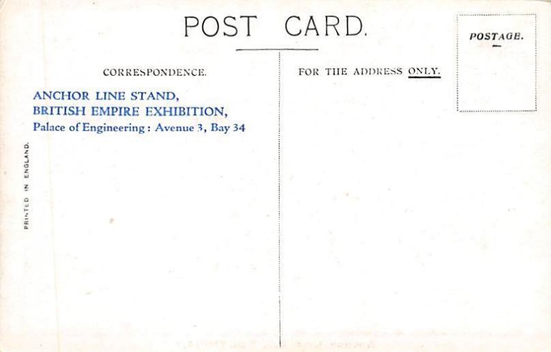 SS Olympia Anchor Line Ship Unused 