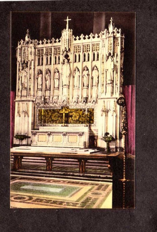 NYC NY Altar Cathedral Church St John the Divine New York City Hand Colored