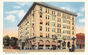 J51/ Charlotte North Carolina Postcard c1910 Selwyn Hotel Building 205