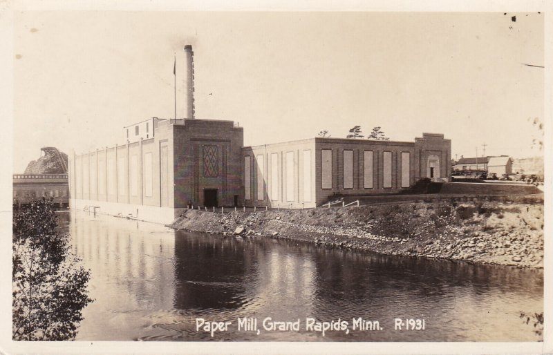 Minnesota Grand Rapids Paper Mill Real Photo