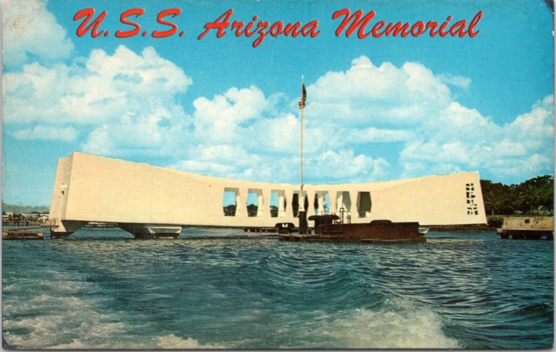 Postcard Hawaii Pearl Harbor - U.S.S. Arizona Memorial