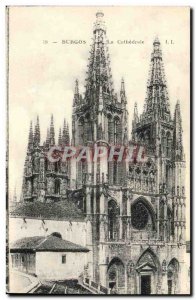 Old Postcard Burgos The Cathedral