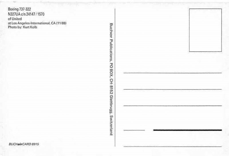 Airline UNITED Boeing 737-322 N327UA c/n 24147/1570 