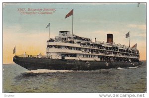 Whaleback Steamer CHRISTOPHER COLUMBUS , Chicago , Illinois , Pre-1907 ; #6