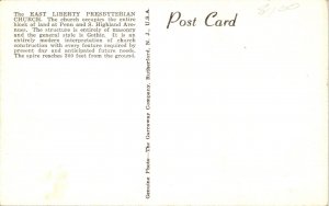 East Liberty Presbyterian Church, Pittsburgh PA Postcard P62