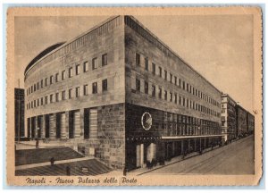 1944 Naples New Post Office Building Stairs View Italy Posted Vintage Postcard
