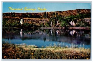 Thousands Springs Idaho ID Postcard Snake River Canyon Los River c1960 Vintage