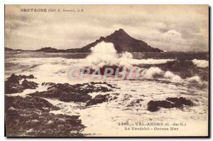 Postcard Ancient Britain Val Andre (North Coast) Verdelet The Big Sea