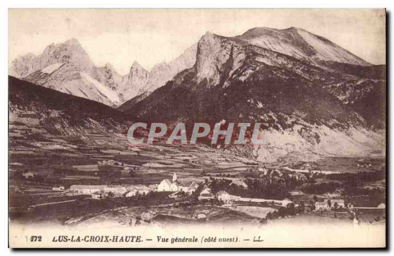 Postcard Old Lus la Croix Haute General for West Coast