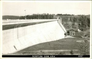 RPPC Norfolk Dam North Fork River Mountain Home AR Baker County Postcard C8