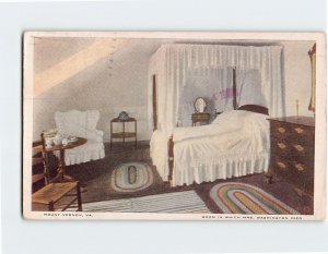 Postcard Room in Which Mrs. Washington Died Mount Vernon Virginia USA