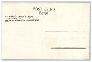 c1950's Girl's College American Mission Cairo Egypt RPPC Photo Unposted Postcard