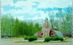 1960s Northern Church at Haines Junction Yukon Canada Alaska Hwy Postcard