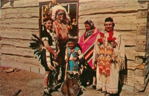 Indian Village. Badlands South Dakota, Swift Horse Vintage Postcard