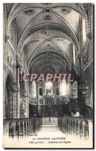 Old Postcard Pre en Pail Interior of The Church