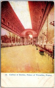 1911 Gallery Of Battles Palace Of Versailles France Posted Postcard