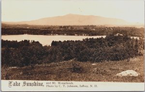 Lake Sunshine Mt. Monadnock New Hampshire Vintage RPPC C128