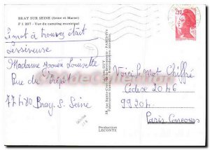Postcard Modern Bray sur Seine (Seine et Marne) Camping Municipal View