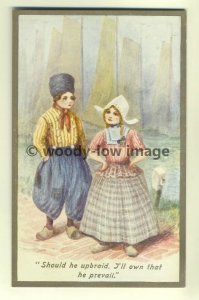 su0820 - Dutch Children by artist Gwen Hayward Young - postcard