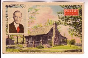 Portrait Harold Bell Wright, Old Matt's Cabin, Branson Missouri