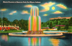 Indiana Fort Wayne Electric Fountain In Reservoir Park