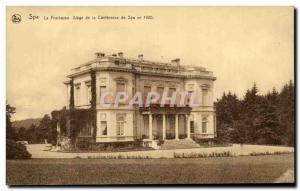 Old Postcard Fraineuse Spa La La Spa HEADQUARTERS Conference 1920