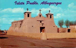 New Mexico Old Mission Church At Isleta Pueblo South Of Albuquerque