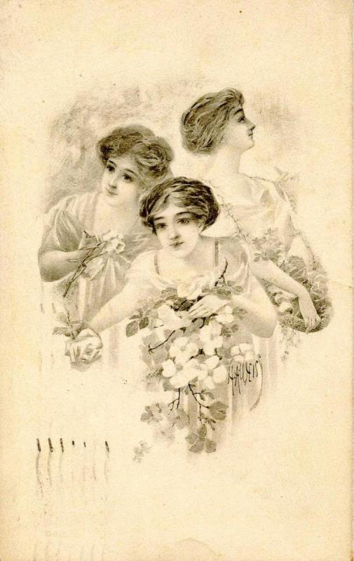 Three Lovely Ladies    Artist: H.A. Weiss