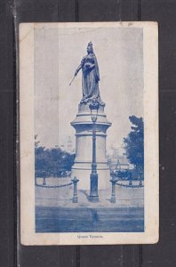 NEW SOUTH WALES, SYDNEY, QUEEN VICTORIA STATUE, 1912 ppc. Redfern to Neutral Bay