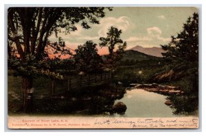 View of Lake Silver Lake New Hampshire NH UDB Postcard W13