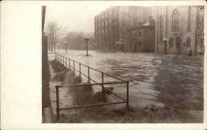 Dayton Ohio OH Flood of 1913 Flooded Streets Real Photo Vintage Postcard