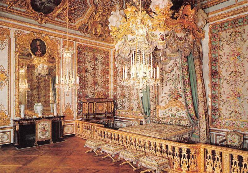 France Chateau De Versailles Le Chambre De Le Reine The Queen S Bed Room Hippostcard