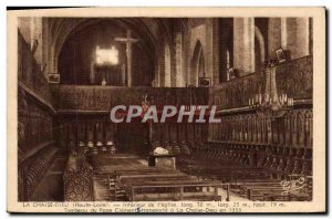 Old Postcard La Chaise Dieu Interior From I & # 39Eglise Long Tomb Of Pope Cl...
