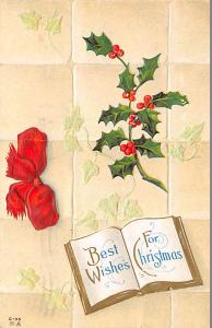 Christmas 1912 light postal marking on front