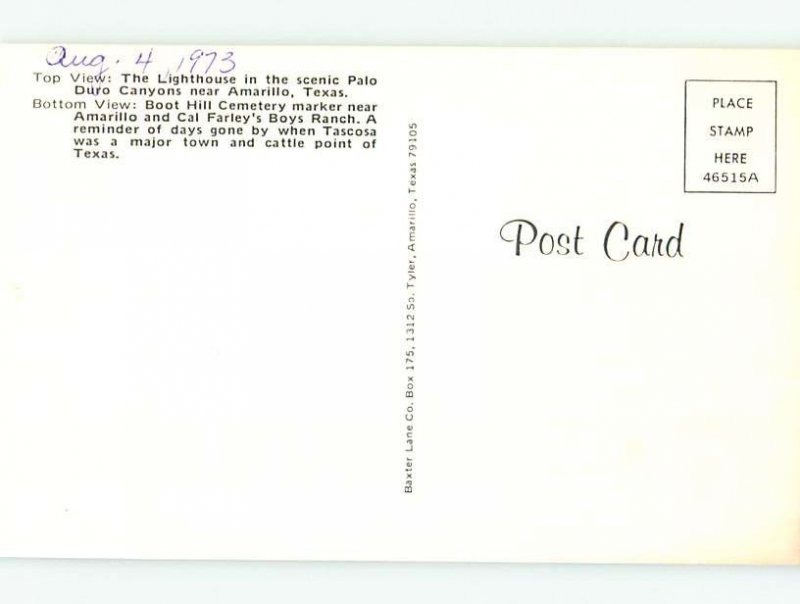 Chrome CEMETERY SCENE Amarillo Texas TX AG2705