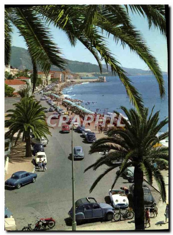 Postcard Moderne Menton Boulevard General Leclerc