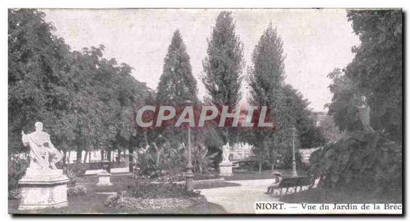 Postcard Old Breche Niort of the Garden View