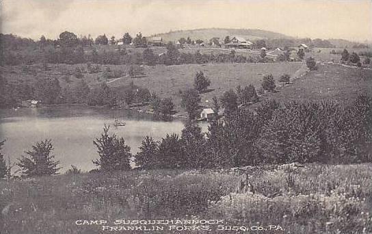 Pennsylvania Susq, Co. Camp Susquehannock Franklin Forks Albertype