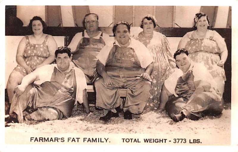 Farmar's Fat Family Total Weight 3773 LBS Unused tape on back of card