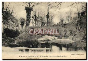 Old Postcard The Absie the Vallee De Sevre Nantes Near the rickety rock