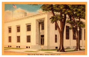 Postcard BUILDING SCENE Moline Illinois IL AR6952