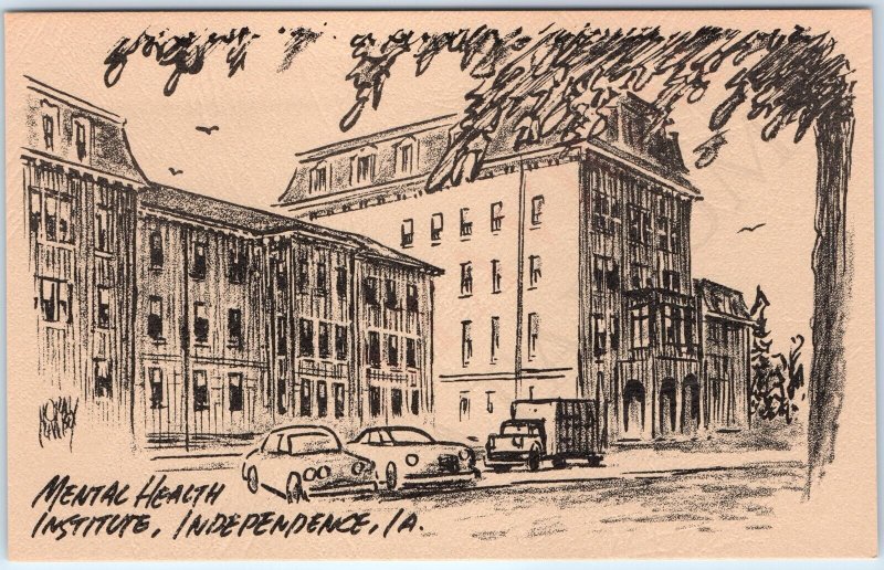 1982 Independence IA Mental Health Institute Art Print PC Norman Ramsey Vtg A231