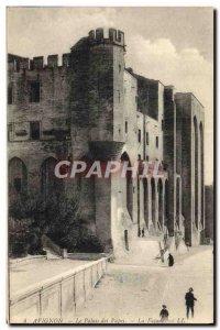 Old Postcard Avignon Palais Des Papes The front