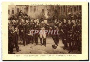 Old Postcard Musee De Versailles Vernet Farewell of Napoleon's Imperial Guard...