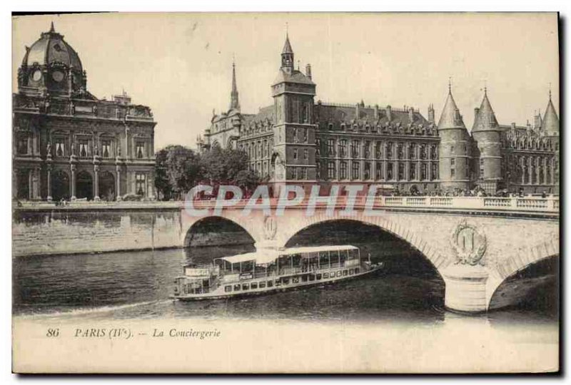 Old Postcard Paris IV the Conciergerie