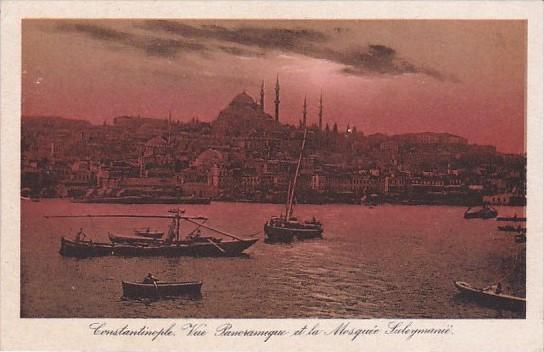 Turkey Constantinople Vue Panoramique et la Mosque Suleymanie